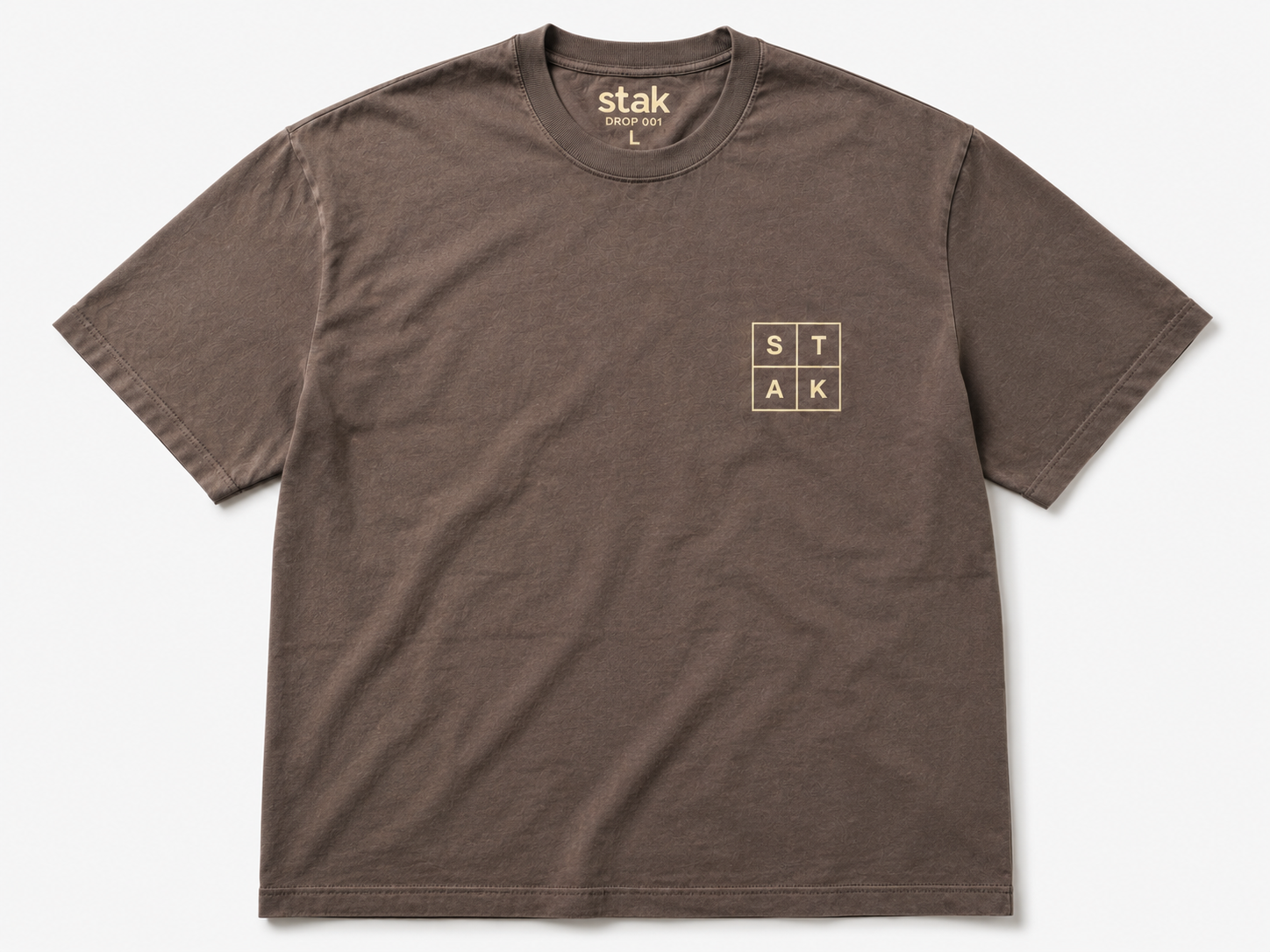 stak drop 001 garment dyed t shirt